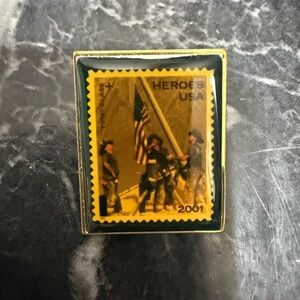 Vintage USPS 9/11 stamp lapel pin